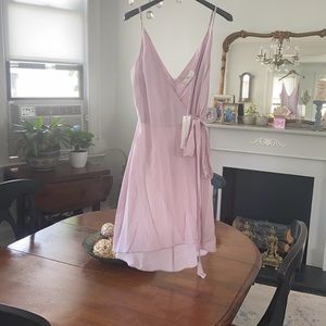 Light Lavendar Amanda Uprichard Wrap Dress